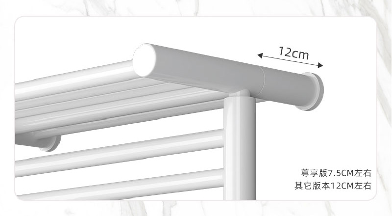 艾芬达电热毛巾架产品优势-离墙距离恰到好处